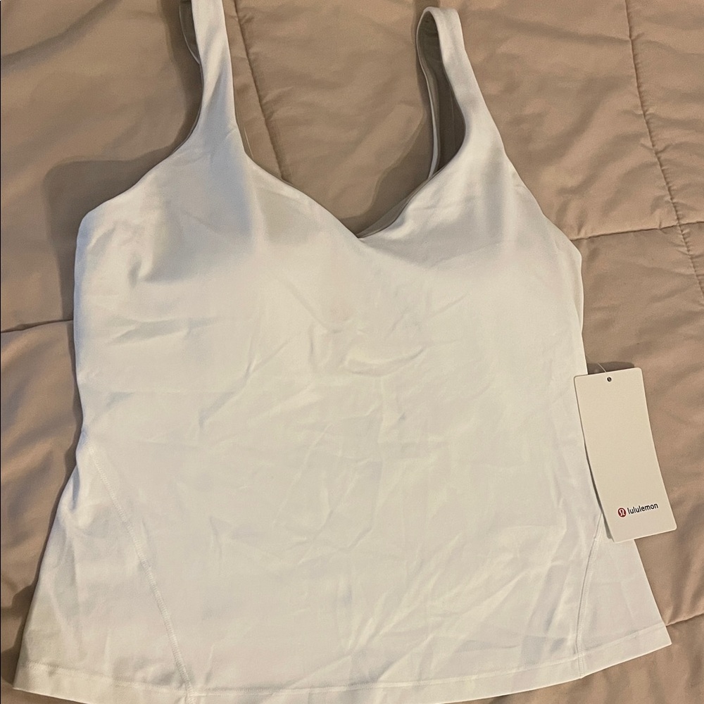 Lululemon Athletica Align Waist Length Tank Top White *New With Tags*